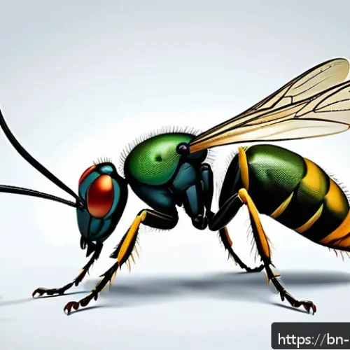 곤충 독 특징 - A detailed scientific illustration showing the molecular structure of insect venom proteins and pept...